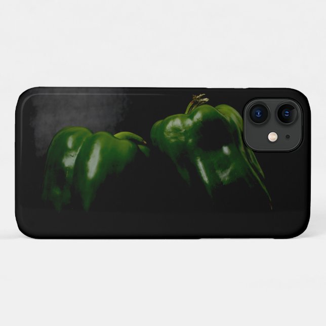 Zwei grüne Paprikaschoten iphcna Case-Mate iPhone Hülle (Rückseite (Horizontal))