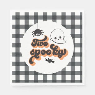 Zwei gruselige Halloween 2. Geburtstag Serviette