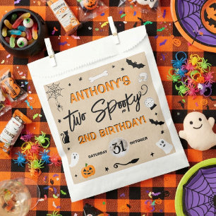 Zwei Gruselige! Halloween 2. Geburtstagsfeier Geschenktütchen