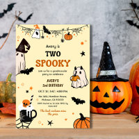 Zwei gruselige Halloween-Geburtstags-Geister Whims