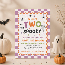 Zwei gruselige Halloween-Geister-Einladung zum 2. Einladung