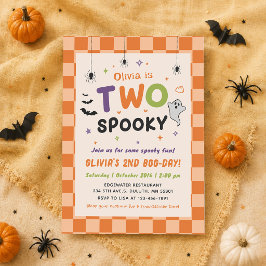 Zwei gruselige Halloween-Geister-Einladung zum 2. Einladung
