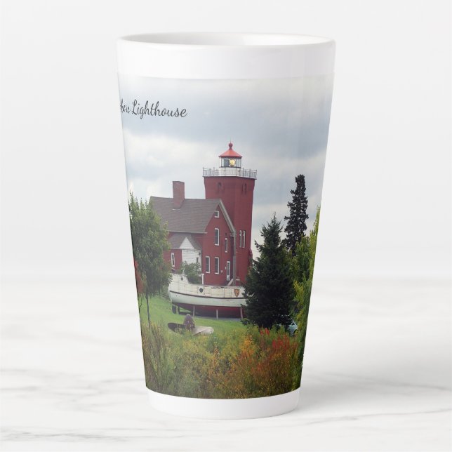 Zwei Häfen Leuchtturm & Bootslatte Tasse (Vorderseite)