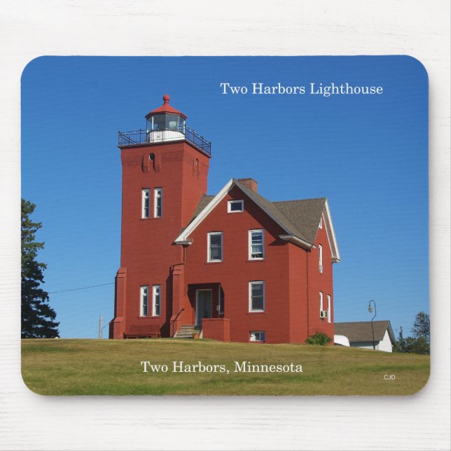 Zwei Häfen Lighthouse Mousepad (Vorne)