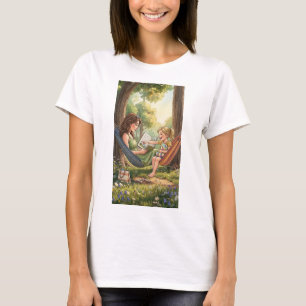 Zwei Hängematten Geschichtenzeit im Park T-Shirt