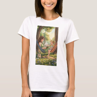 Zwei Hängematten Geschichtenzeit im Park T-Shirt