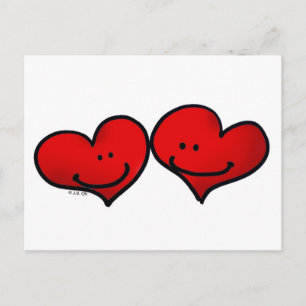 Zwei Harfe in der Liebe Postkarte