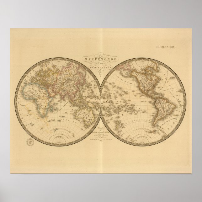 Zwei Hemisphären Poster (Vorne)
