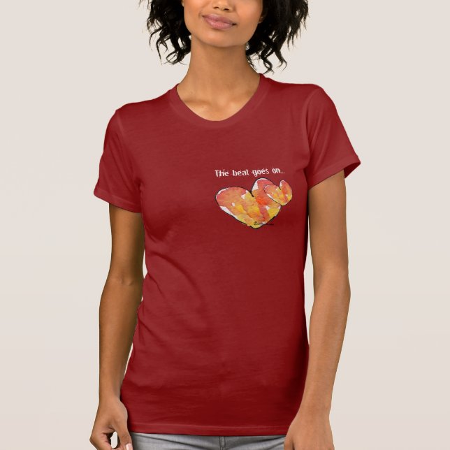 Zwei Herz-Liebe-T - Shirt (Vorderseite)