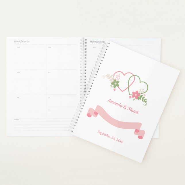 Zwei Herz Personalisiert Hochzeitstag Planer (Anzeige)