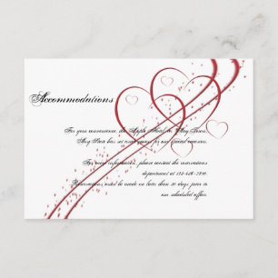 Zwei Herzen als ein Einsatz Begleitkarte