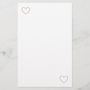 Zwei Herzen Briefpapier