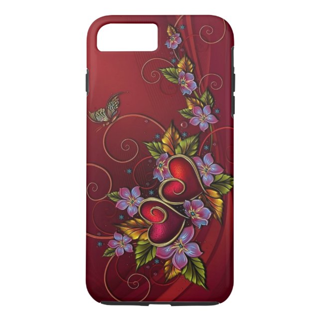 Zwei Herzen Case-Mate iPhone Hülle (Rückseite)