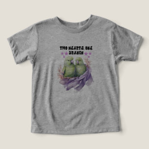 Zwei+Herzen+Ein+Ast+Kleinkind+T-Shirt