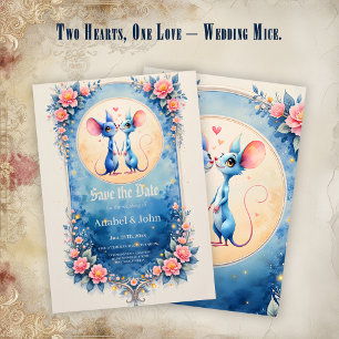 Zwei Herzen, eine Liebe – Hochzeitsmäuse. Save The Date