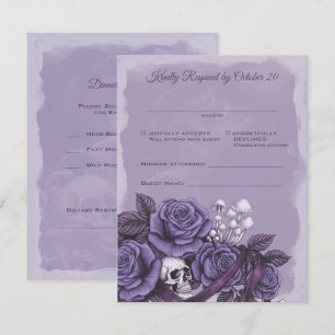 Zwei Herzen, eine Liebe, lila gotische Hochzeit