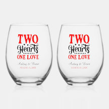 Zwei Herzen eine Liebe zum Hochzeitsfest