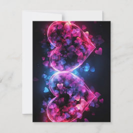 Zwei Herzen Feiertagskarte