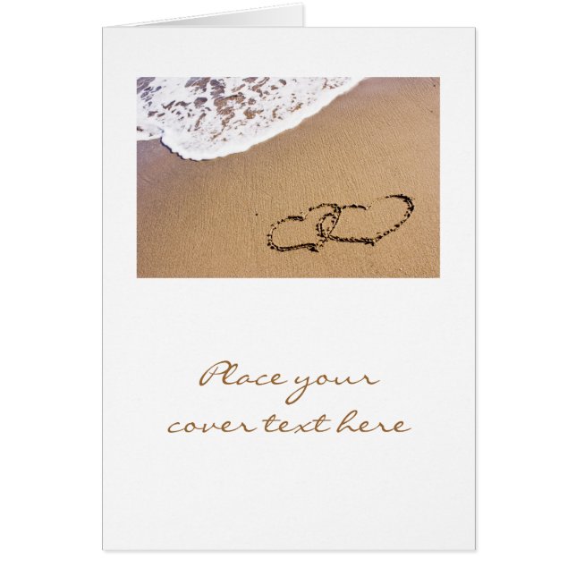 Zwei Herzen im Sand (Vorne)