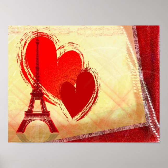 zwei Herzen in Paris Poster (Vorne)
