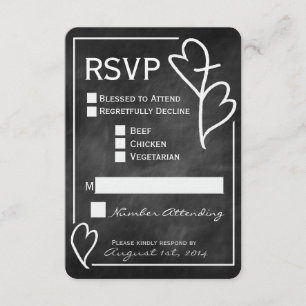 Zwei Herzen kreuzen religiöse Hochzeitskarte RSVP Karte