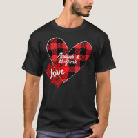 Zwei Herzen Liebe personalisieren T - Shirt