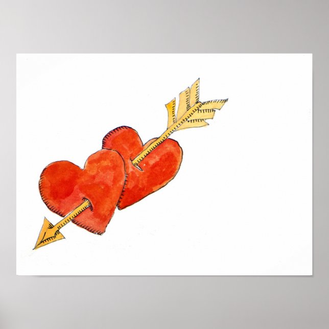 Zwei Herzen - Pfeil 2011 Poster (Vorne)