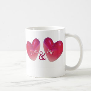 Zwei Herzen romantisch Tasse