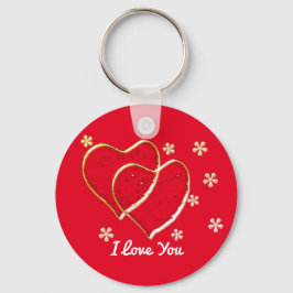 zwei Herzen, romantische Hochzeit.Personalisiert K Schlüsselanhänger