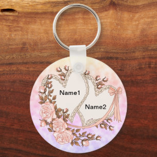 Zwei Herzen Schlüsselanhänger