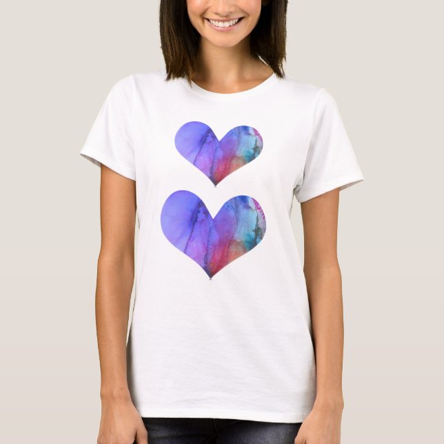 Zwei Herzen T - Shirt (Vorderseite)