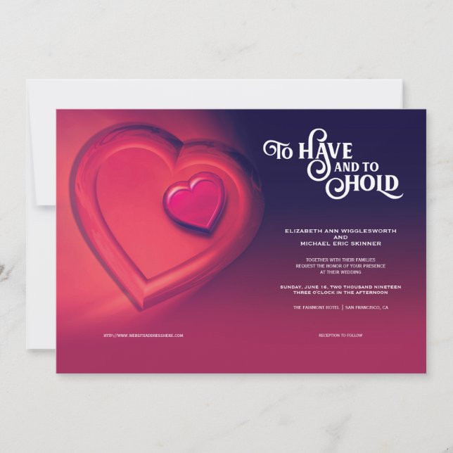 Zwei Herzen zu haben und zu halten, Ankündigung (Vorderseite)