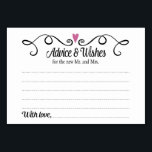 Zwei herzliche Ratschläge und Wünsche Hochzeitskar Tischnummer<br><div class="desc">Diese stilvollen Advice & Wishings Karten sind die perfekte Ergänzung zu Ihrem Hochzeitsempfang. Es verfügt über einen Wirblen schwarzen Rahmen mit einem lila Pflaumenherz. Der Text im Inneren ist "Ratschläge & Wünsche" in einem lustigen schwarzen Skript-Schriftart und "für den neuen Mr. und Mrs." in einem einfachen schwarzen Schriftart. Die Karte...</div>