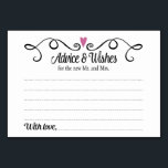 Zwei herzliche Ratschläge und Wünsche Hochzeitskar Tischnummer<br><div class="desc">Diese stilvollen Advice & Wishings Karten sind die perfekte Ergänzung zu Ihrem Hochzeitsempfang. Es verfügt über einen Wirblen schwarzen Rahmen mit einem lila Pflaumenherz. Der Text im Inneren ist "Ratschläge & Wünsche" in einem lustigen schwarzen Skript-Schriftart und "für den neuen Mr. und Mrs." in einem einfachen schwarzen Schriftart. Die Karte...</div>