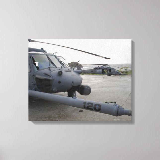 Zwei HH-60G Pave Hawks Leinwanddruck (Vorderseite)