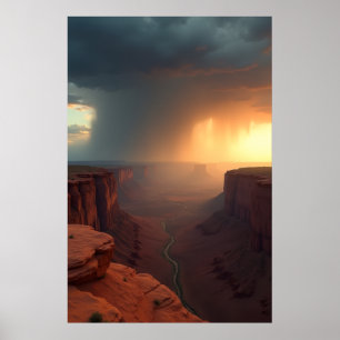 Zwei Himmel über dem Mesa Poster