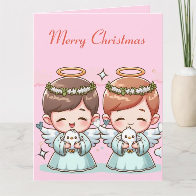 Zwei Himmlische Wächter Karte (Vorderseite)