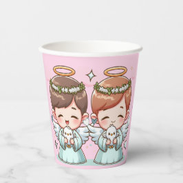 Zwei Himmlische Wächter Pappbecher