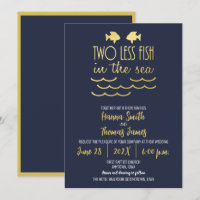 Zwei Hochzeiten in Gold der Marine mit weniger Fis