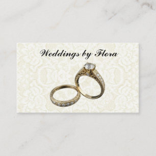 Zwei Hochzeitsrings Hochzeitsplaner Visitenkarte