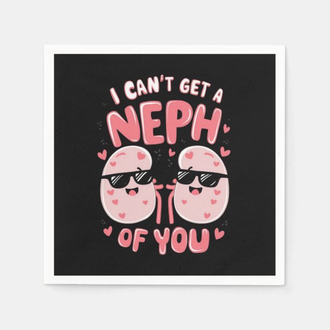 Zwei hübsche Cartoon-Nieren Serviette (Vorderseite)