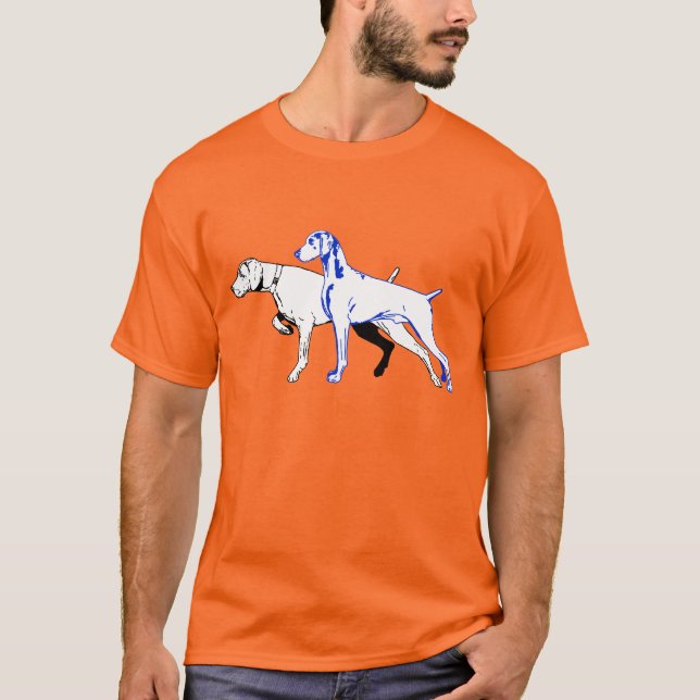 Zwei Hunde T-Shirt (Vorderseite)