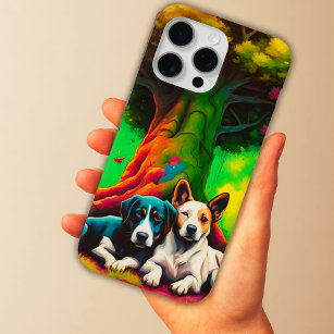 Zwei Hunde unter einem Baum Case-Mate iPhone Hülle