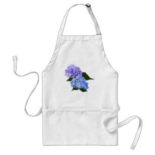Zwei Hydrangea Lavender und Blau Schürze