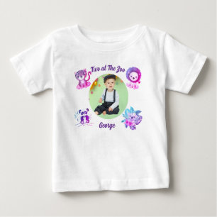 Zwei im Zoo  Safari Dschungel Tiere Geburtstag Baby T-shirt
