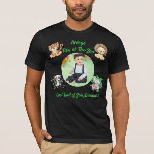 Zwei im Zoo Safari Dschungel Tiere Geburtstag Papa T-Shirt
