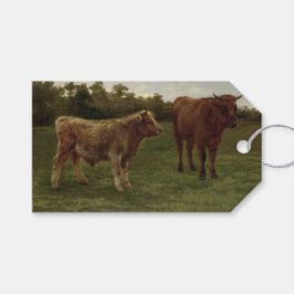 Zwei in einem landwirtschaftlichen Feld Stehende K Geschenkanhänger