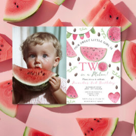 Zwei in einem Melon Niedlich Watermelon Girl 2. Ge Einladung