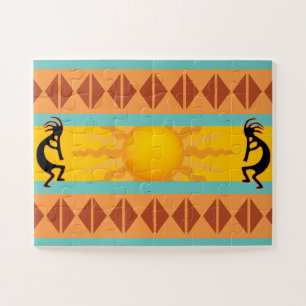 Zwei Indianerpuzzle im Südwesten Kokopellis Puzzle