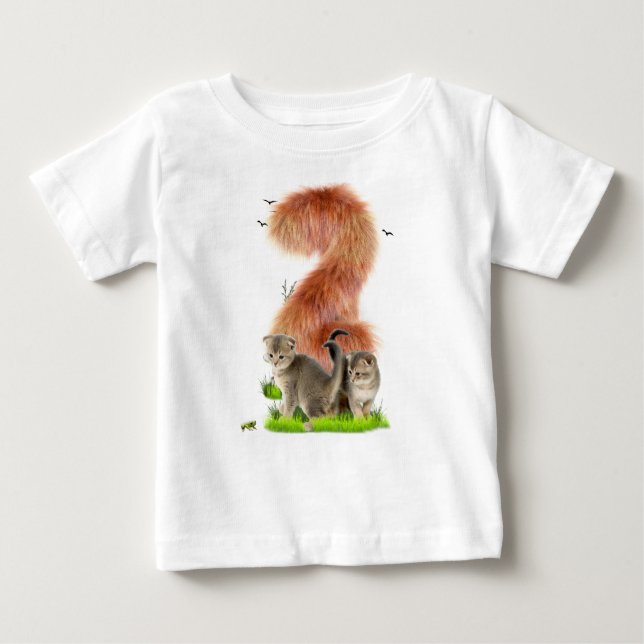 Zwei Jahre alt Baby T-shirt (Vorderseite)